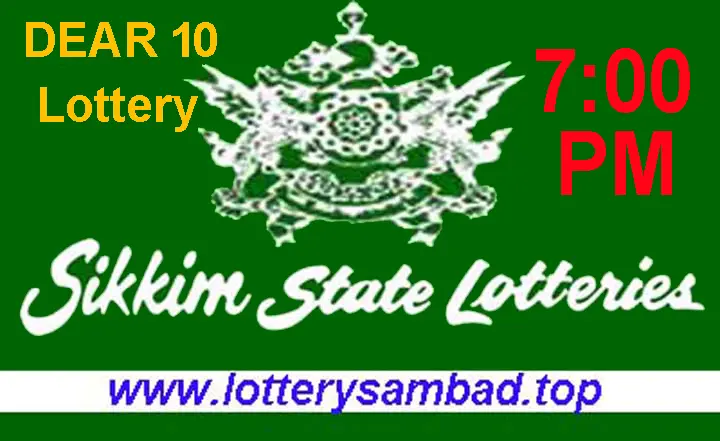 Dear 10 Sikkim State Lottery Result 7 PM